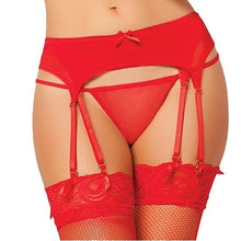 Women Sexy Bow Perspective Mesh Thigh-Highs Garter Belt For Women Ladies Lingerie  Garter 3Colors #418 BL