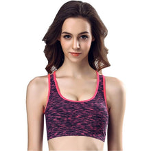 Brassiere Fitness Bras Woman Padded Cotton Solide  Workout Top Cropped Wire Free Push Up Bra Female #63 BL