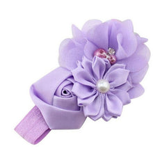 Baby Girl Children Flower Pearl Hair Band Headband Hairband Hair Accessories 7 Colors #425 BL