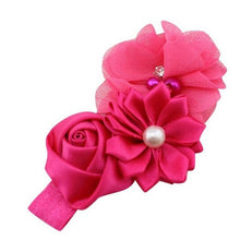 Baby Girl Children Flower Pearl Hair Band Headband Hairband Hair Accessories 7 Colors #425 BL