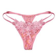 Underwear Women Sexy Lingerie Gauze Low Waist Thongs and G String Lace Panties T-back Transparent Panties #23 BL
