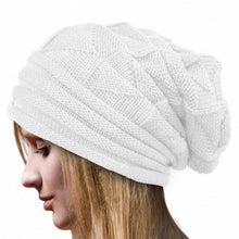 Fasihon Women Beanies Skullies Female Knit Wool Crochet Cap Hip-Hop   Warm Hats Caps Female 6Colors #03 BL