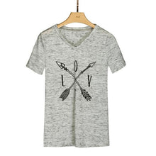 T-shirts For Women Love Print Cotton  T Shirt Women O Neck Short Sleeve Tee Shirt Female Tops Tee #425 BL