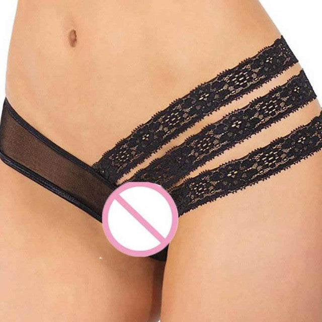 Plus Size M-3XL Underwear Women  High Quality Women's Panties Underwear Women Briefs Sexy Lingerie Black #18 BL