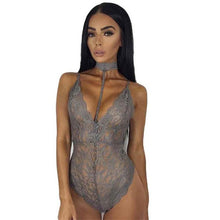 Sexy Black Lace Bodysuit Womens Backless Halter V Neck Hollow Out Bodysuits Ladies Swimsuit Bodysuits And Rompers #1212 BL