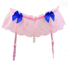 Sexy Special Pearl Pants Crotch Strap Lace Socks  Body Women's Pants Stockings Galter Belts #23 BL