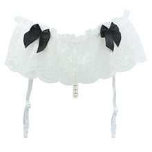 Sexy Special Pearl Pants Crotch Strap Lace Socks  Body Women's Pants Stockings Galter Belts #23 BL