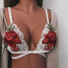 Sexy Women Adjustable Strappy Lace Crochet Embroidery Flower Bandage Bustier sexy Crop Top Women Camisole #424 BL