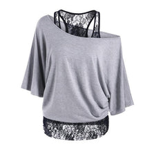 Women Lace Splice Off Shoulder Womens Shirts Tops Ladies Blouses camisetas mujer Women Clothing #23 BL