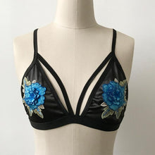 Trendy  Women Embroidered Appliques Floral Unpadded Bralette Bustier Strappy Crop Top Women Camisole Female #63 BL