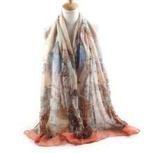 Trendy  Women's Long Print Scarf Wrap For Ladies Shawl Voile Pretty Scarf Tole Women Girls Scarves 90*180cm #1201 BL