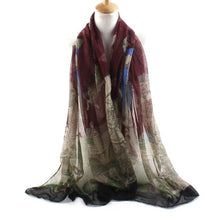 Trendy  Women's Long Print Scarf Wrap For Ladies Shawl Voile Pretty Scarf Tole Women Girls Scarves 90*180cm #1201 BL