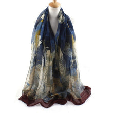 Trendy  Women's Long Print Scarf Wrap For Ladies Shawl Voile Pretty Scarf Tole Women Girls Scarves 90*180cm #1201 BL