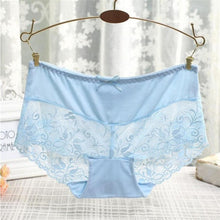 Underwear Women Sexy Lace Transparent Ultra-thin Underwear Women's Panties tangas women sexy 11Colors #421 BL
