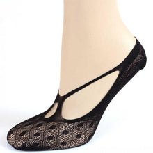Socks Slippers Ultrathin Fishnet Mesh Elastic invisible Socks Women Shallow Mouth Stealth No Show Socks Ladies #03 BL