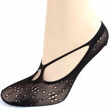Socks Slippers Ultrathin Fishnet Mesh Elastic invisible Socks Women Shallow Mouth Stealth No Show Socks Ladies #03 BL