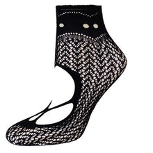 21Colors  Transparent Fishnet Socks Women Lace Nylon Hollow Out Ankle Length Short Socks Ladies Calcetines De Mujer #03 BL