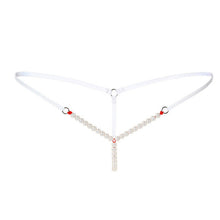 7 Colors  Sexy Women Pearl Beading G-String And Thongs Solid Low Waist Underwear Women bragas mujer #419 BL