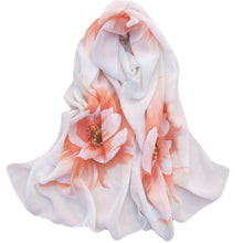 7 Colors Women Soft Thin Chiffon Silk Scarf Flower printed Scarves Wrap Shawl YLYL BL