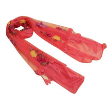 8 Colors   Women's Scarves Embroidery Tassel Voile   Soft Warm Sacrf For Women Butterfly Shawl Wrap #1201 BL