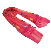 8 Colors   Women's Scarves Embroidery Tassel Voile   Soft Warm Sacrf For Women Butterfly Shawl Wrap #1201 BL