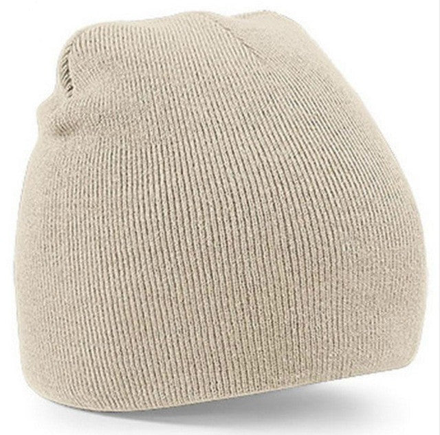 8 Colors  Women Knitted Beanie Hat For Men Women    Unisex Knitted Wool Warm Cap Bone BL