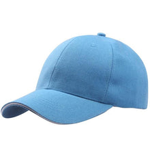 9 Colors Women Baseball Cap   Solid Cotton Snapback Hat Hip-Hop Adjustable Hats Women Men   gorras #03 BL