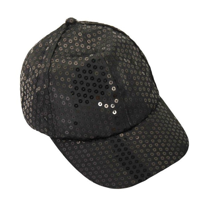 Summr  Sequin Bling baseball cap Hats Kids Girls 9 Colors Snapback Hats Cap For Children Boys Girls Casquette Gorra BL