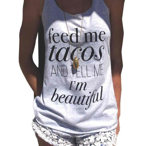 Black White Letter Tanks Tops Women Sleeveless Sexy Tank Tops  Summmer Style Vest T-Shirt Ladies haut femme  #23 BL