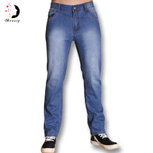 Leisure True Jeans Men Mid Waist Famous Straight Denim Long Trousers Business Designer Jeans Casual Jeans Pant BL