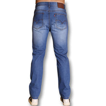 Leisure True Jeans Men Mid Waist Famous Straight Denim Long Trousers Business Designer Jeans Casual Jeans Pant BL