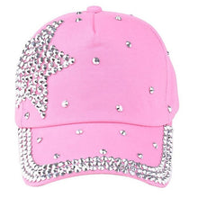 Children Cap For Girls   women's hats Baseball Cap Rhinestone Star Shaped Boy Girls Snapback Hat 5 Colors hat BL