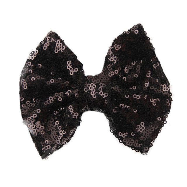 Diademas   Children Sequin Barrettes Cute Baby Girl Big Bow Hair Accessories for  BL