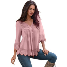 t shirt women Solid Sexy V Neck Long sleeve Lace Crochet tops for women Top Tee Shirt Female Vetement Femme BL