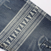 Denim Pants Printed Jeans Style Full Length Skull Picture Jeans Punk Style Beggar Slim Fit Jeans Men Pants BL