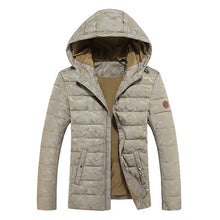 Men Camouflage Thick Jackets and Costs Warm Hooded Men Parkas Casual Men Overcoats Slim Fits S- BL