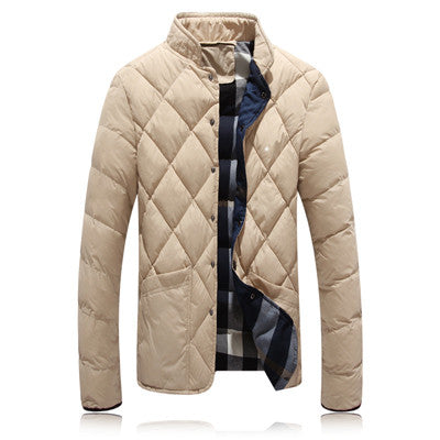 Men Down Parkas Men Coats Slim Fits Men Jackets Plus Size Solid Men Outwears BL