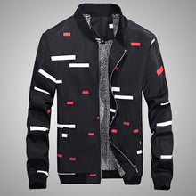 Men Jackets Men Thick Jacquard Slim Fits Plus Size Casual Men Printed Fleece Warm Coats BL