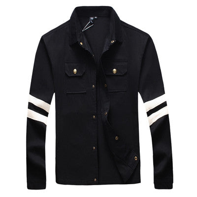 Men Jackets Men Outerwear Coats Men Slim Jackets Plus Size Black Navy Blue Men Casual Coats BL