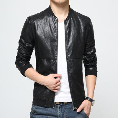 Men Jackets PU Men's Casual Dress Jackets Men Outwears Coats Slim Fits Plus Size Coats BL