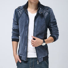 Style Men Jackets Leather Coats Slim Fit Men's Clothing Outwears Men BL