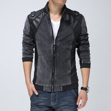 Style Men Jackets Leather Coats Slim Fit Men's Clothing Outwears Men BL