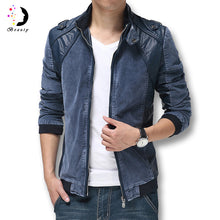 Style Men Jackets Leather Coats Slim Fit Men's Clothing Outwears Men BL
