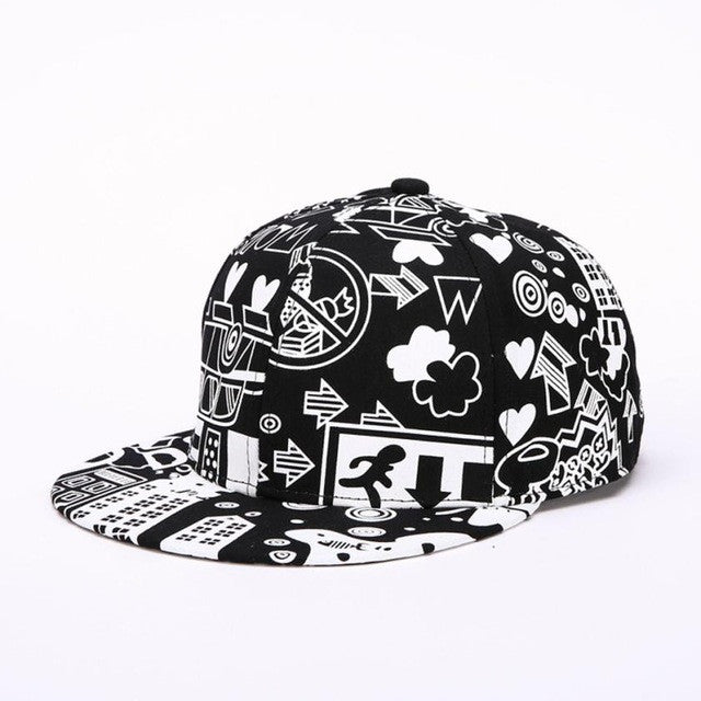 Women Men Snapback Baseball Caps  Print  Women Hip Hop Hat Sun-shade Sun Hat For Men Gorras Beisbol #63 BL