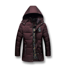 Long Men Clothing Outwear Casual Jacket Cotton Parkas Plus Size Warm Hooded Coats Jackets BL