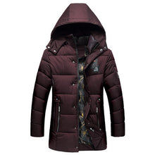 Long Men Clothing Outwear Casual Jacket Cotton Parkas Plus Size Warm Hooded Coats Jackets BL