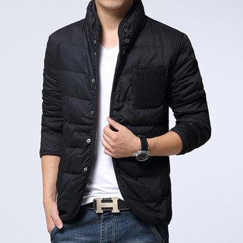 Men Downs Jackets Men's Outwears Slim Fit Warm Jackets Down Parkas BL