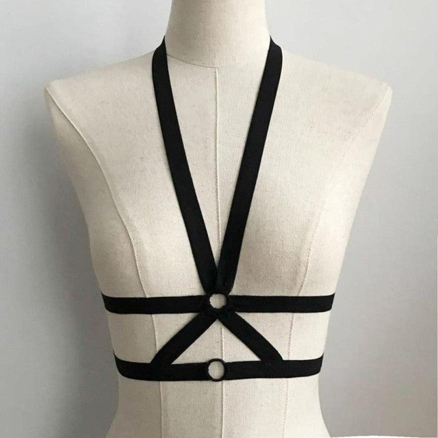 Crop Tops For Women Sexy    Adjustable Bandage Hollow Out Backless sexy Tops Cropped Women #419 BL