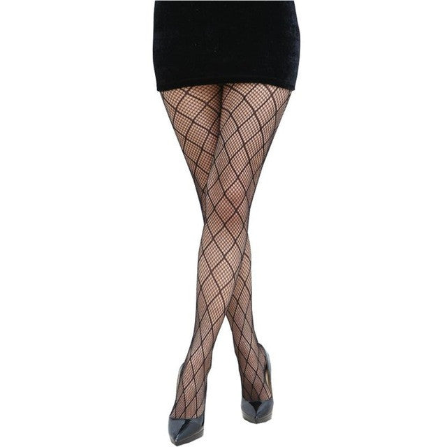 Sexy Women's Fishnet Bodystockings Pattern Black Pantyhose Compression Tights Medias Rejillas Mujer  #23 BL