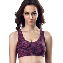 L/XL Women Fitness Bra Solid     Push Up Wirefree Cropped Tops Workout Bra For Women Sujetador Deportivo #63 BL
